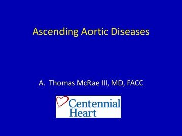 Ascending Aortic Diseases - TriStar Health