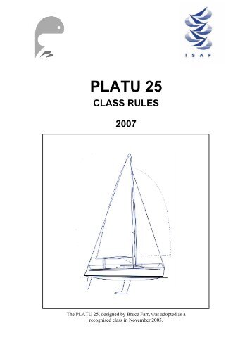 platu 25 class rules 2007 - Platu25.de