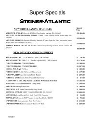 January super specials - Steiner-Atlantic