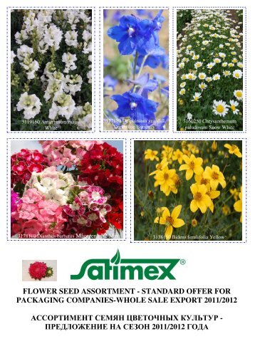flower seed assortment - standard offer for packaging ... - Satimex