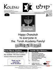 KOLENU - Torah Academy of Minneapolis