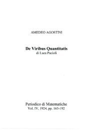 3b. Amedeo Agostini - De Viribus Quantitatis di Luca Pacioli