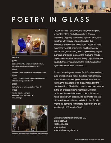 Poetry in Glass .cdr - Eisch.us