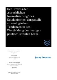 Der Prozess der „sprachlichen Normalisierung” des ... - Traces