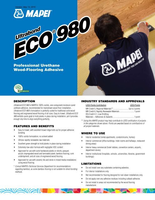 Ultrabond ECO 980 - Mapei