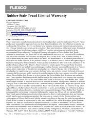 Rubber Stair Tread Limited Warranty - CFD Commercial Flooring