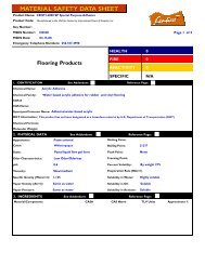 centi sp 6000 msda - CFD Commercial Flooring