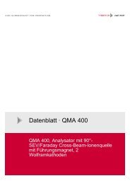 Datenblatt · QMA 400 - Pfeiffer Vacuum