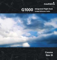 Garmin G1000 Cockpit Reference Guide