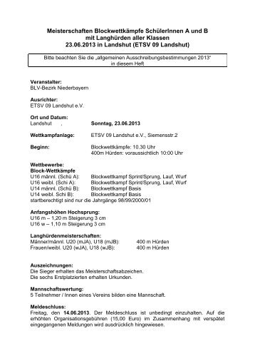 Ausschreibung
