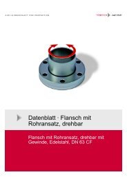 Flansch mit Rohransatz, drehbar mit Gewinde - Pfeiffer Vacuum