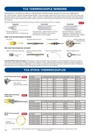 tca thermocouple sensors tca stock thermocouples - Temperature ...