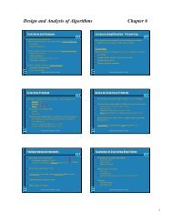 Design and Analysis of Algorithms Chapter 6 - Heppenstall.ca