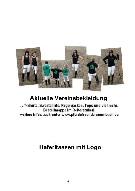 Programmheft 2012 - Pferdefreunde Euernbach