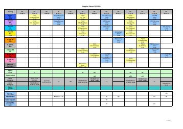 Gesamtspielplan TSVO Saison 2013/2014 - TSV Ottobeuren Handball