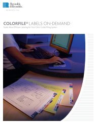 ColorFile Labels On-Demand - Reynolds and Reynolds