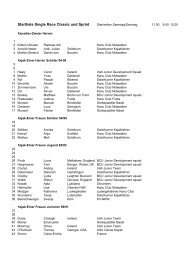 Startliste Einzelrennen - Kanu Nidwalden
