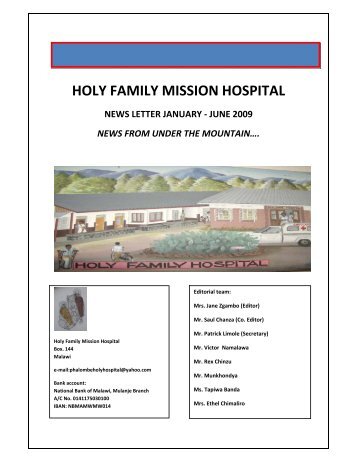 HOLY FAMILY MISSION HOSPITAL - Pro Phalombe