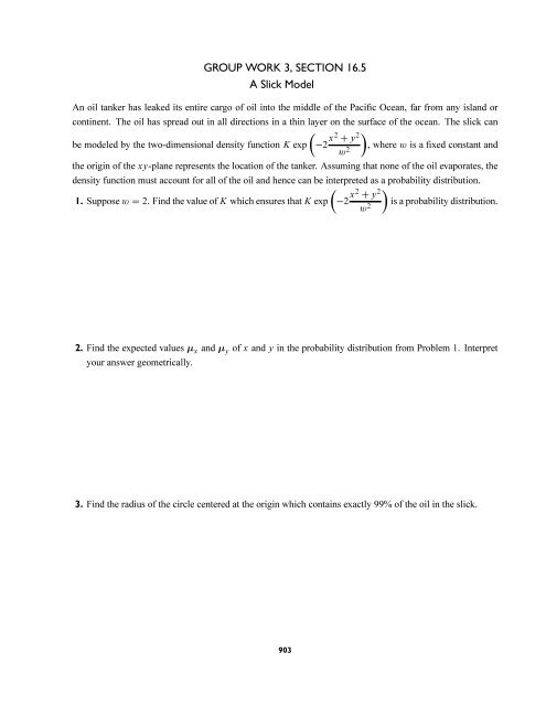 16 MULTIPLE INTEGRALS