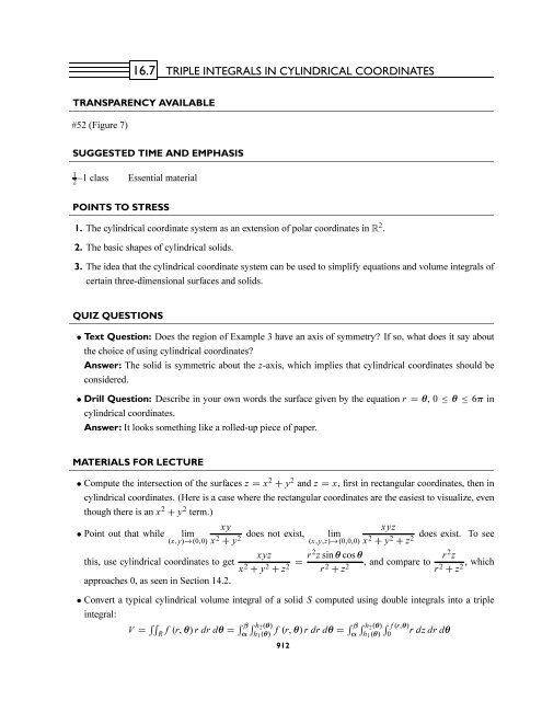 16 MULTIPLE INTEGRALS