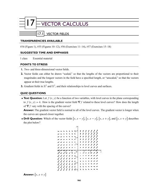 17 VECTOR CALCULUS