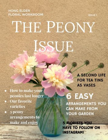Hong Elder Floral Workroom - Issue 1