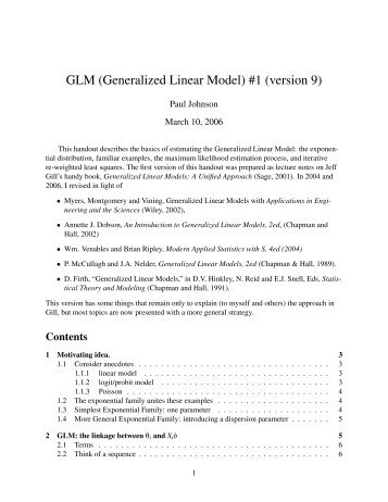 GLM (Generalized Linear Model) #1 - Paul Johnson Homepage