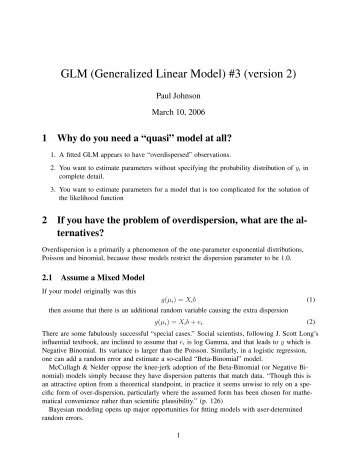 GLM (Generalized Linear Model) #3 (version 2) - Paul Johnson ...