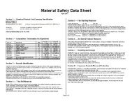 MSDS MIL-DTL-85054 Type I Class B CO2 - Mach-Dynamics