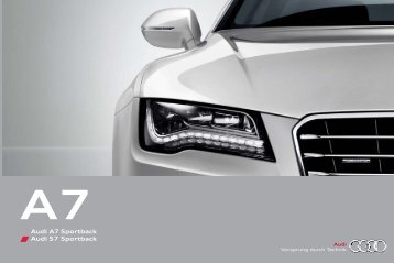 Audi A7 Sportback Audi S7 Sportback