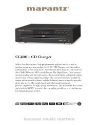 CC4001 â CD Changer - Marantz