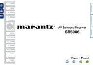 Users Manual - Marantz