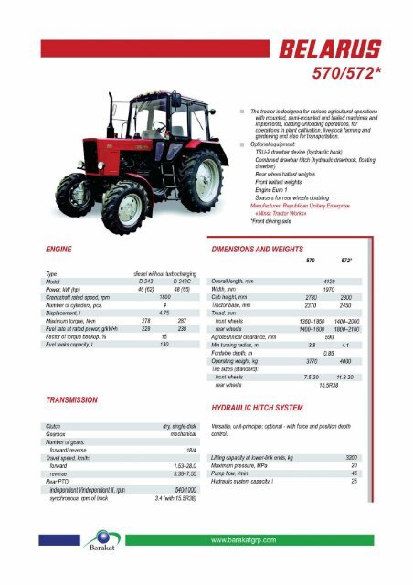 Belarus Tractor Brochure (pdf)