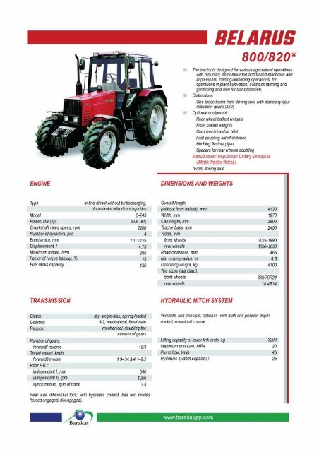 Belarus Tractor Brochure (pdf)