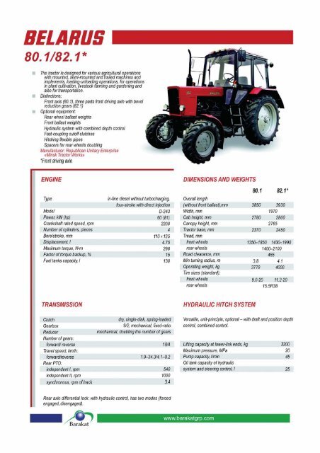 Belarus Tractor Brochure (pdf)