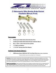Z1 300zx Brembo Front Brake Brackets - Z1Motorsports.com