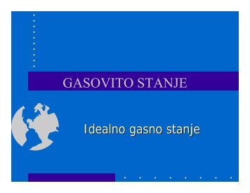 Predavanje 2 - Idealno gasno stanje