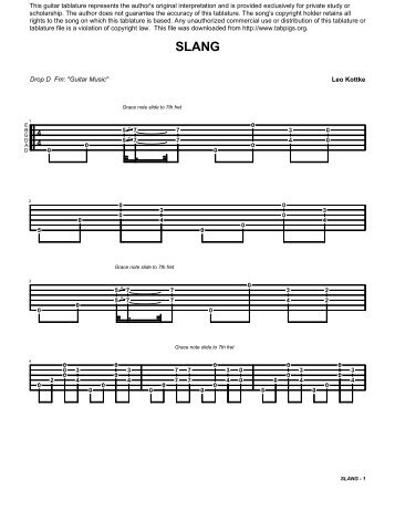 Leo Kottke Drop D Fm: "Guitar Music" This guitar ... - Tabpigs.org