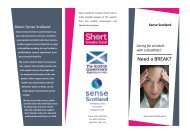 Download the leaflet - Sense Scotland