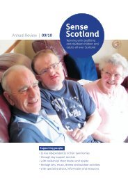 download Annual Review 2009-2010 here - Sense Scotland