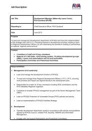 Development Manager Job Description - RYA Scotland
