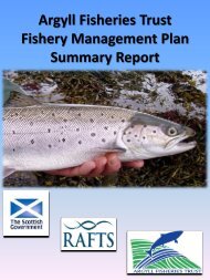 Argyll Fisheries Trust Fishery Management Plan Summary ... - RAFTS
