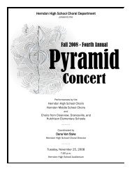Fall Pyramid - Herndon High School Choir, Herndon VA