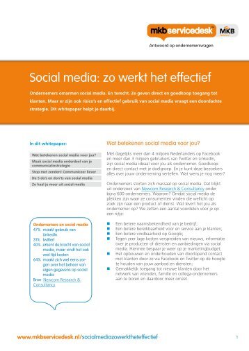 Social media: zo werkt het effectief - Marbella Dutch Business Club