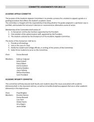 committee assignments for 2012-13 - Trinity Valley Community ...