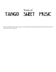 Tango Sheet Music - Mandragora Tango