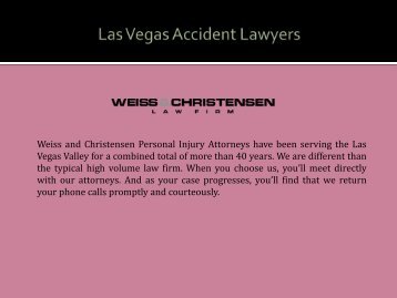 Las Vegas Accident Lawyers