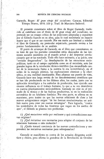 Garaudy, Roger: El gran viraje del socialismo. Caracas, Editorial