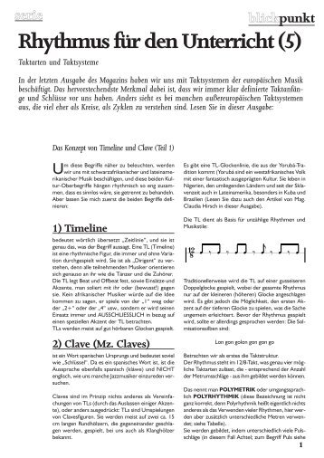 Rhythmus fÃ¼r den Unterricht 7.PDF - Gerhard Reiter