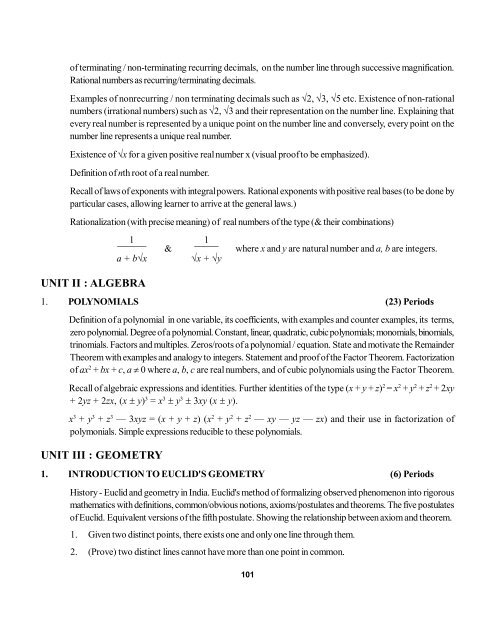 Secondary School Curriculum 2012 - Central Board of Secondary ...